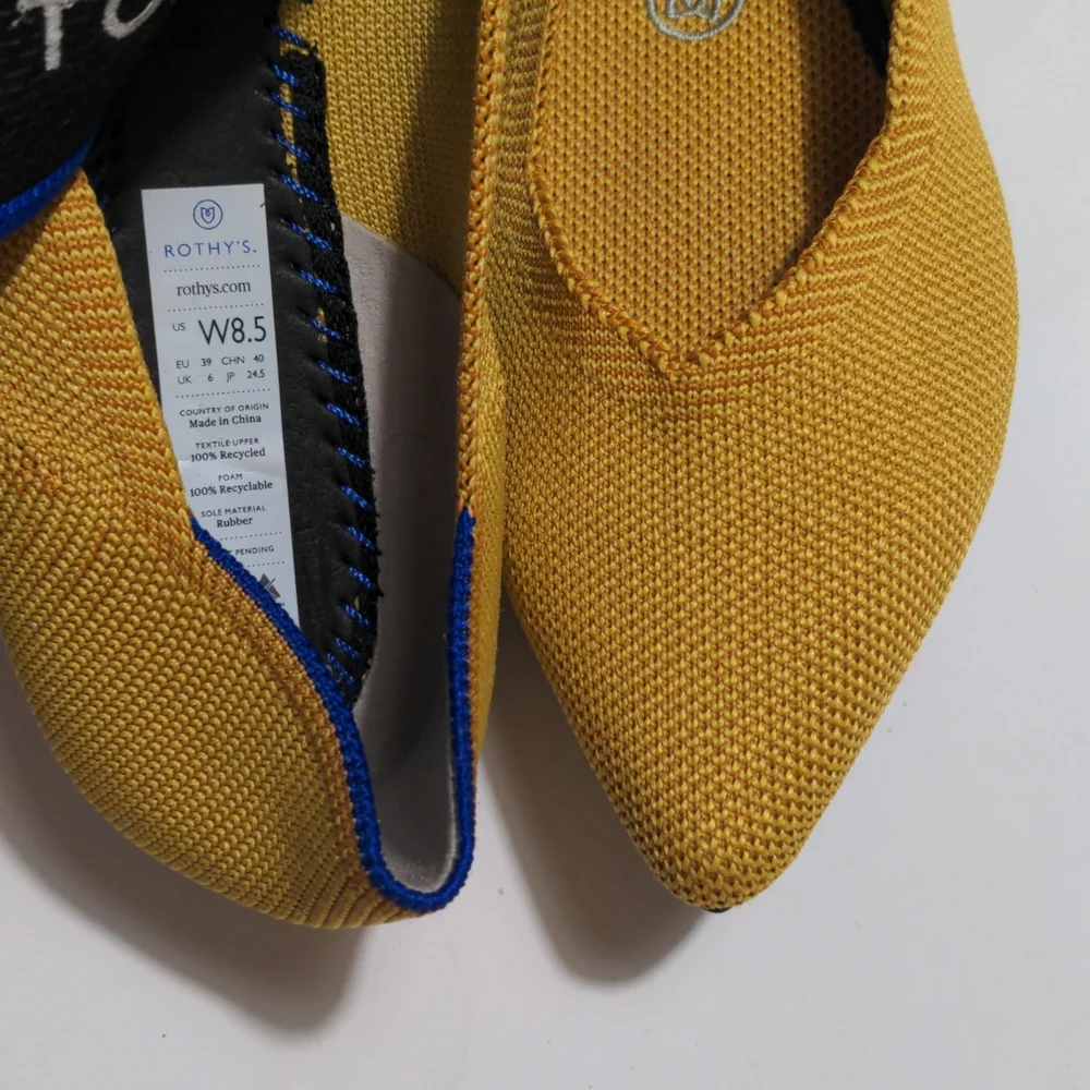 ROTHY'S THE POINT MARIGOLD WOMEN'S FLAT SHOE - Picture 14 of 15